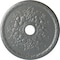 Ekena Millwork Grape Ceiling Medallion (Fits Canopies up to 3 5/8"), 22 5/8"OD x 3 5/8"ID x 5/8"P, Platinum CM22GRPLS - alternate 1